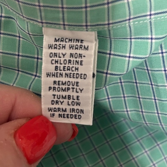Ralph Lauren Men Button Down Shirt XXL Green Plaid Custom Fit Preppy Classic - Picture 5 of 6